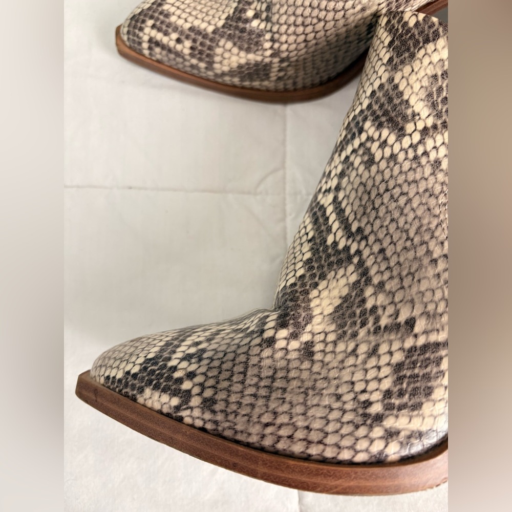 Chic Snakeskin Ankle Booties - Picture 4 of 8